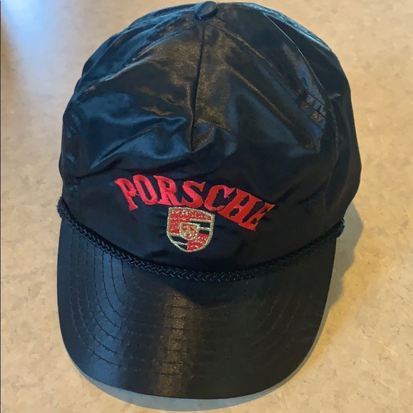 Porsche Design Other - Rare Vintage embroidered PORSCHE logo Satin Hat.
